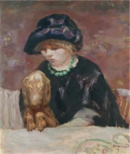 La femme au basset - Pierre Bonnard