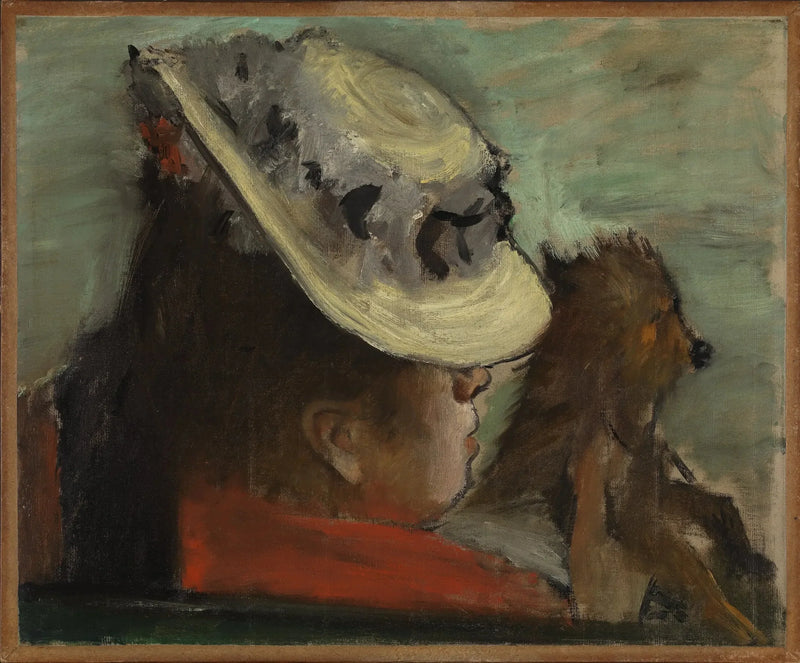 La femme au chien - Edgar Degas