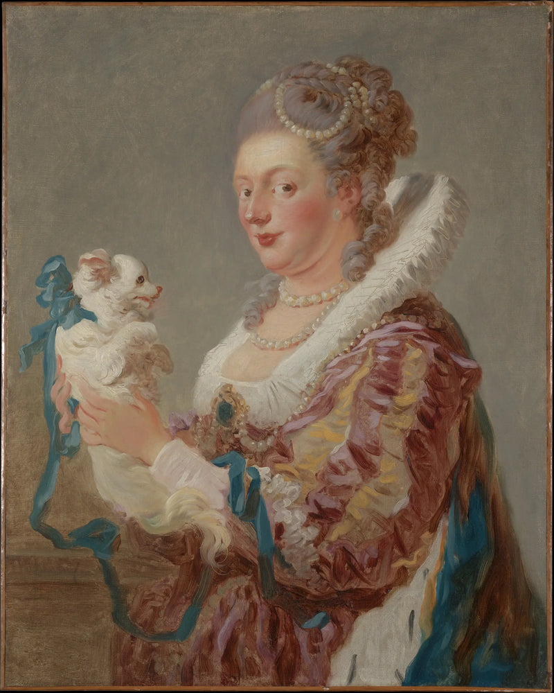 La Femme au chien - Jean-Honoré Fragonard