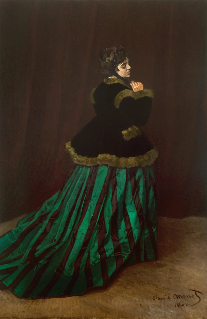 La Femme en robe verte - Claude Monet
