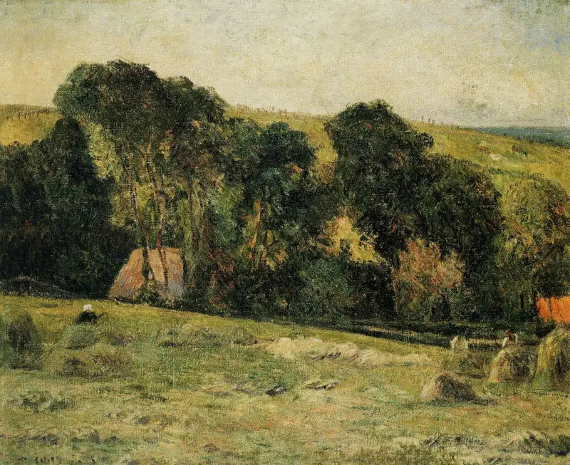 La Fenaison aux environs de Dieppe - Paul Gauguin