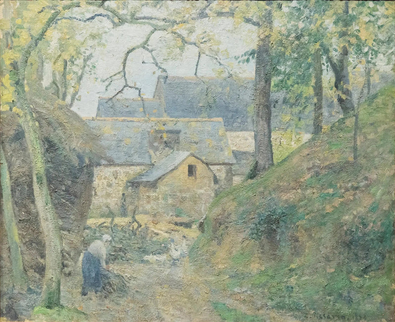 La Ferme à Montfoucault - Camille Pissarro