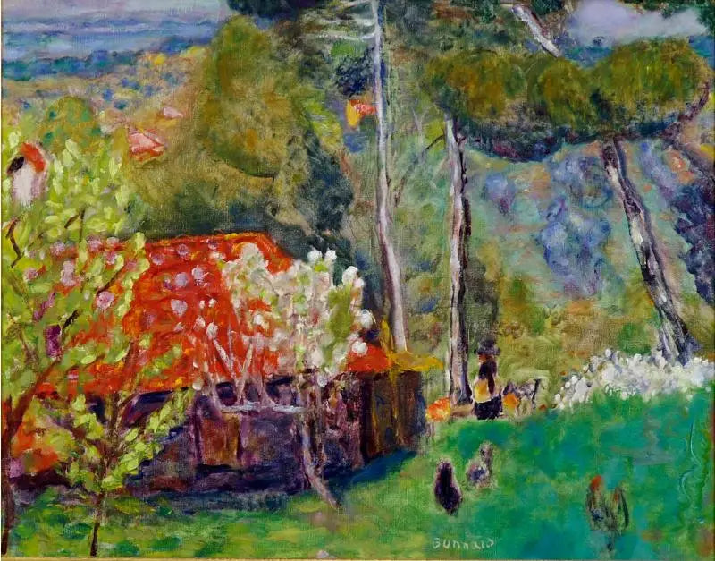 La ferme au toit rouge - Pierre Bonnard
