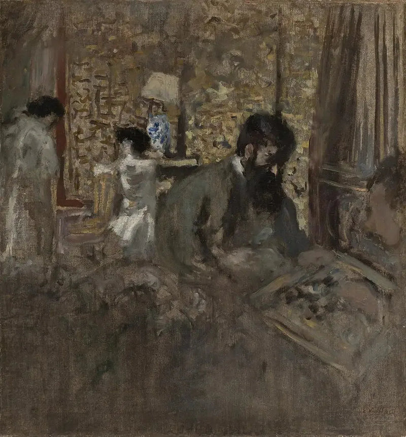 La fête de dames, Tristan Bernard chez Madame Aron - Édouard Vuillard