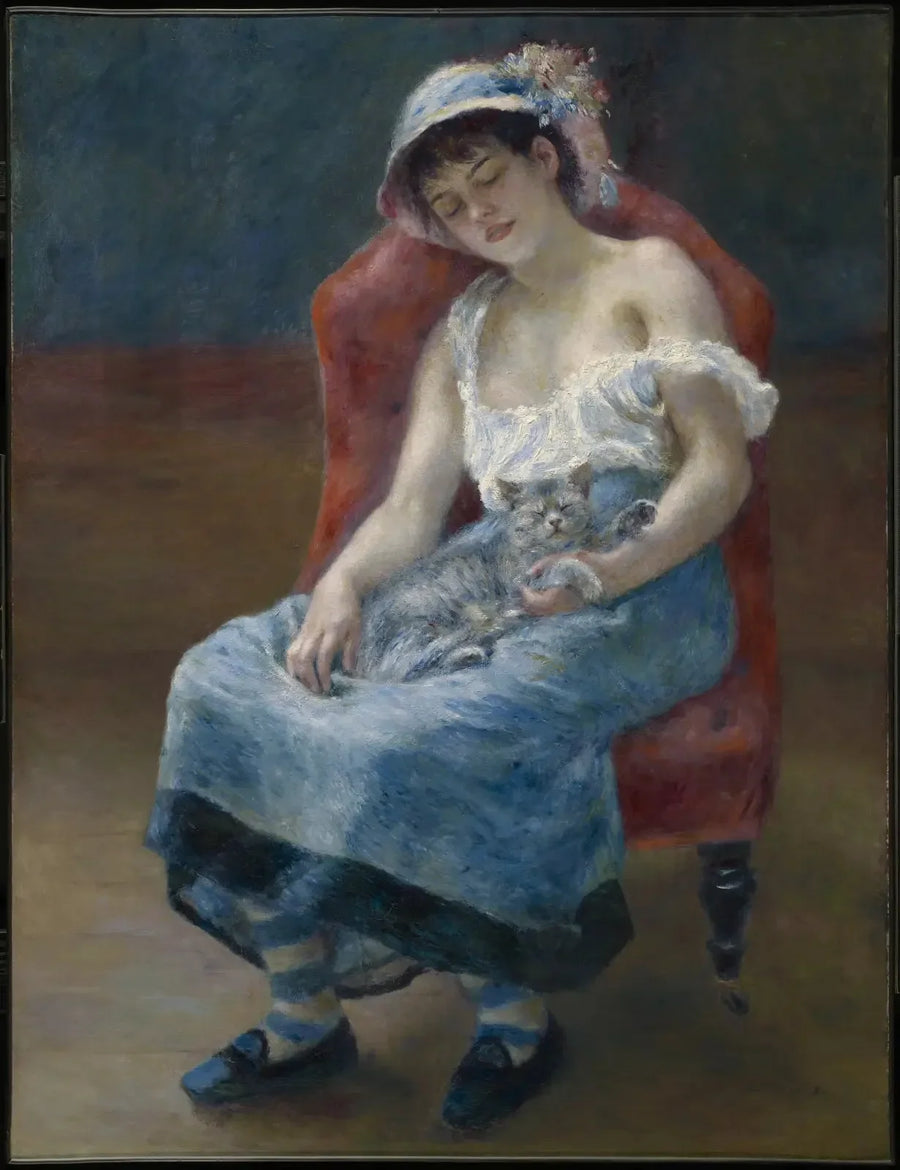 La Fille au chat - Pierre-Auguste Renoir