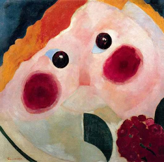 La Fille aux renoncules - Theo van Doesburg image 1 tableau peint à l’huile sur toile