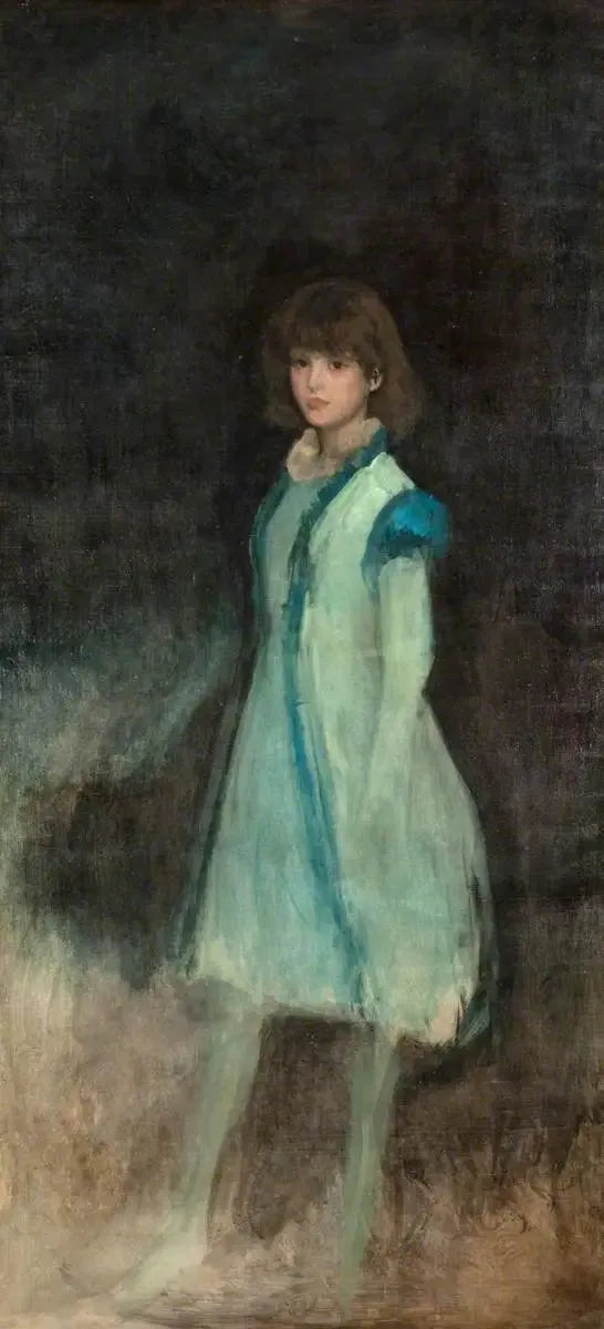 La fille bleue : Connie Gilchrist - James Abbott McNeill Whistler