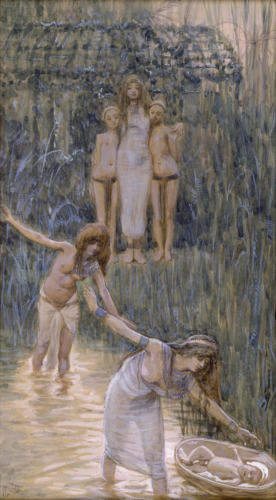 La fille de Pharaon fait venir Moïse - James Tissot