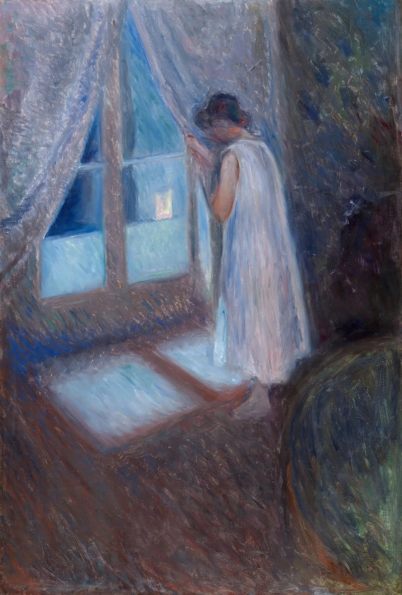 La Fille près de la fenêtre - Edvard Munch