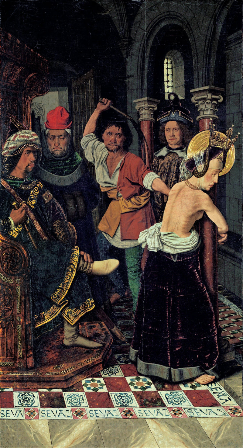 La flagellation de sainte Engracia - Bartolomé Bermejo