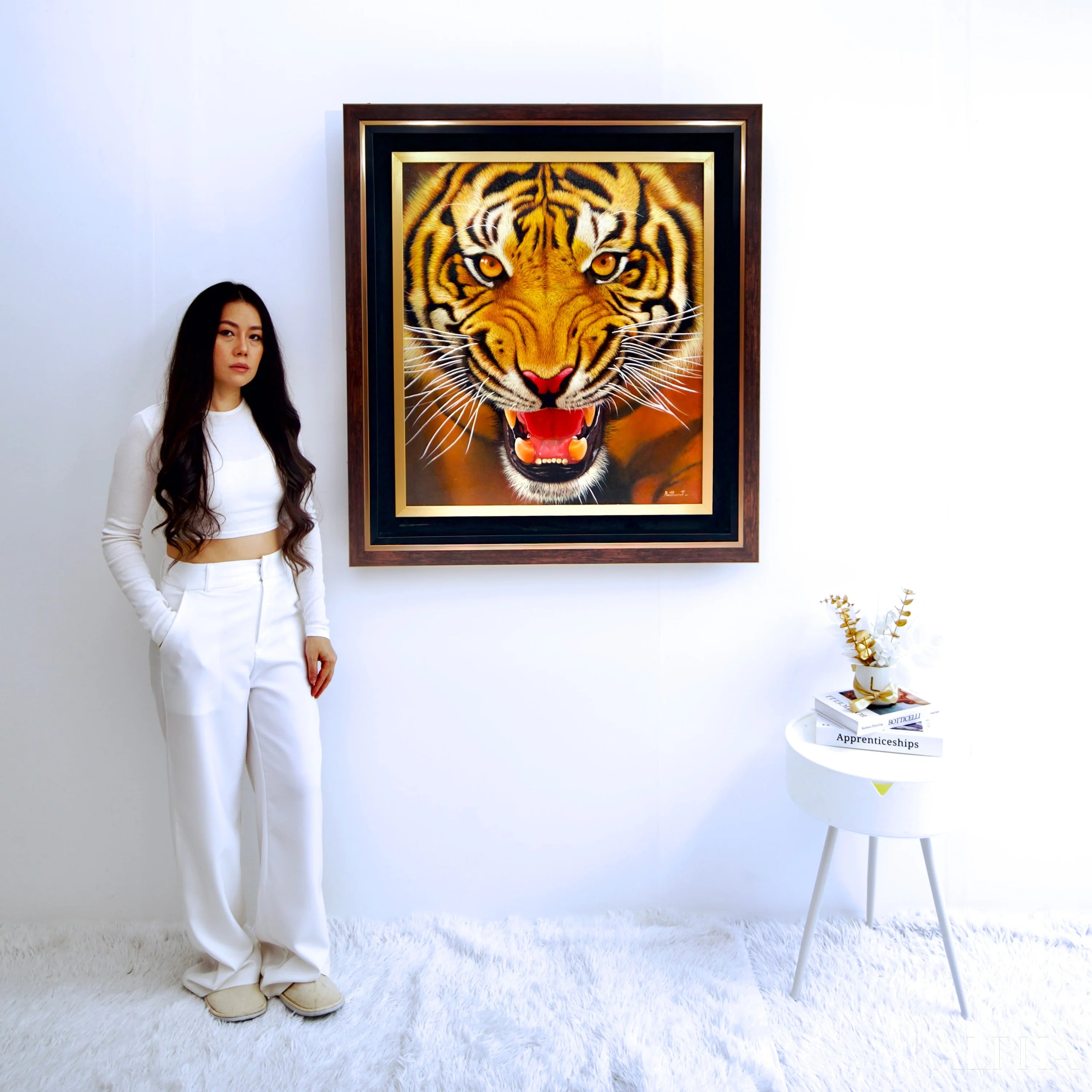 The Strength of the Tiger - Ketwalin | 95 x 105 cm Reproductions de tableaux à la peinture à l’huile