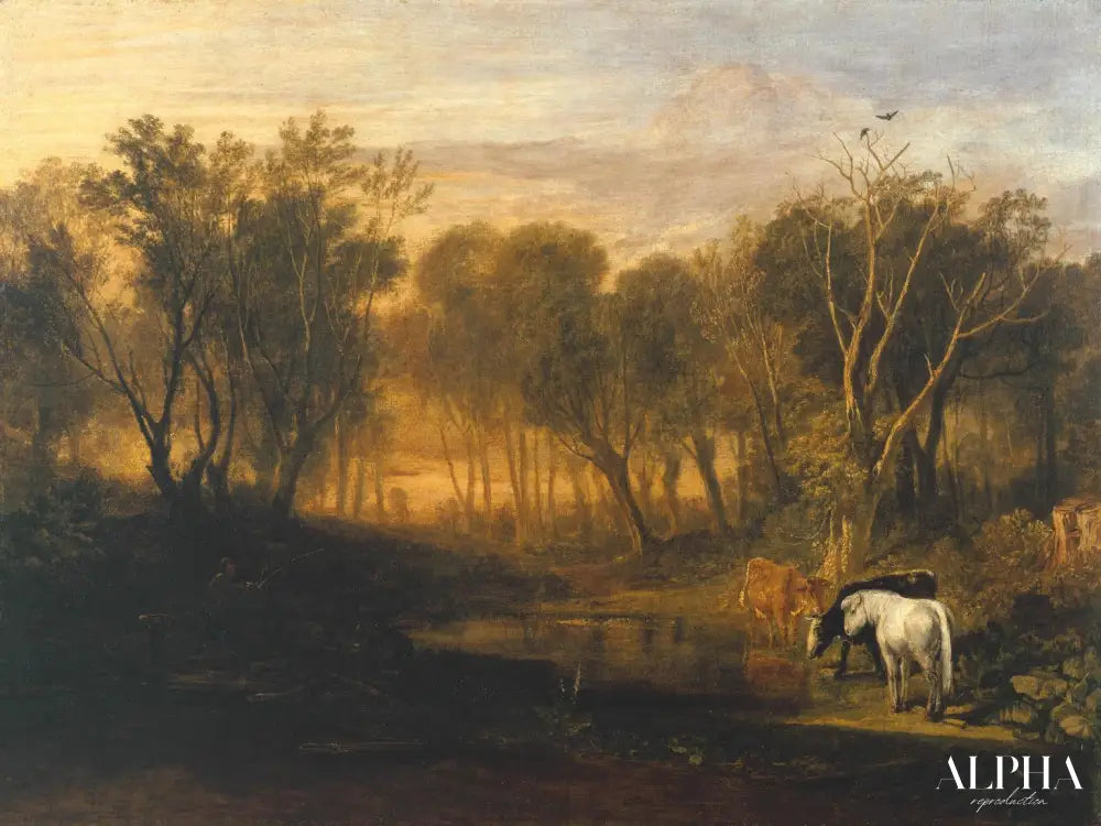 La forêt de Bere - William Turner - Reproductions de tableaux et peintures haut de gamme