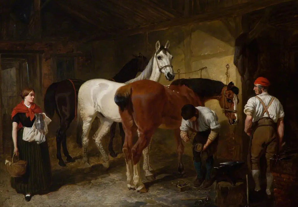 La Forge - John Frederick Herring, Sr. image 1 copie de tableau peinte à la main