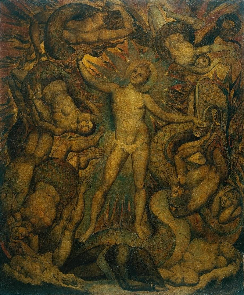 La forme spirituelle de Nelson guidant Léviathan - William Blake