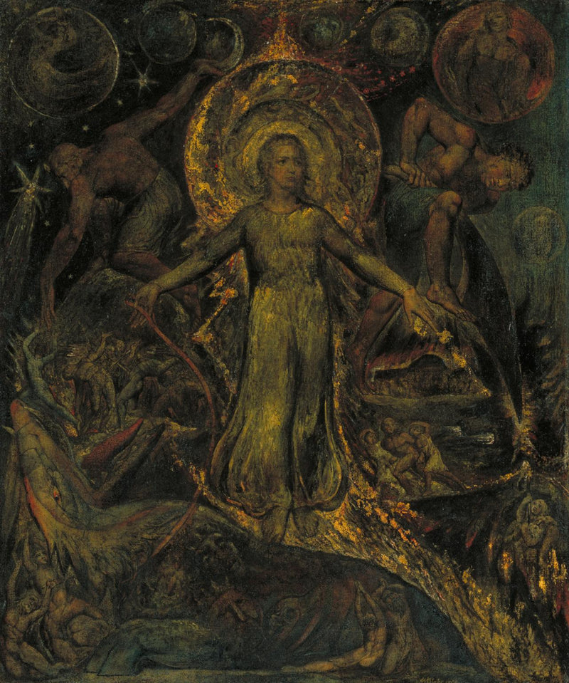 La forme spirituelle de Pitt guidant Béhémoth - William Blake