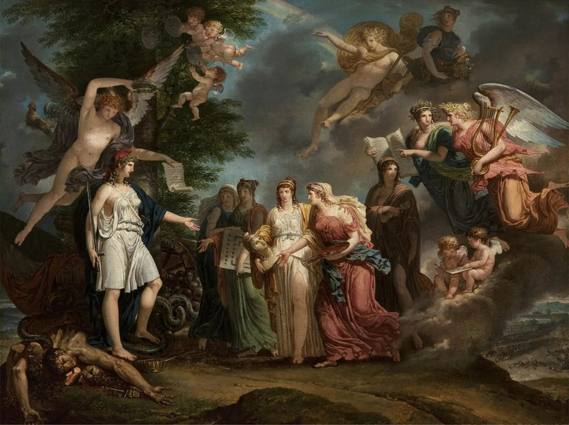 La France triomphante encourageant les Sciences et les Arts au milieu de la guerre - Charles Meynier