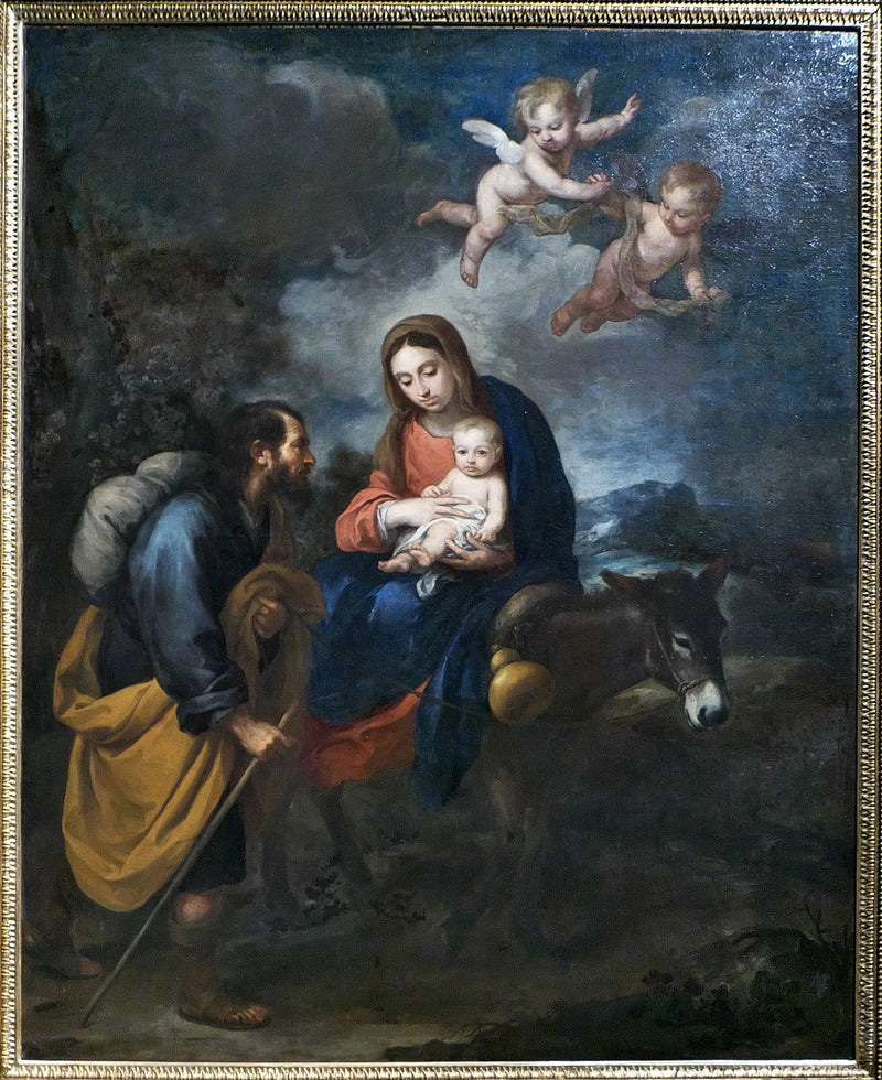 La fuite en Égypte - Bartolomé Esteban Murillo