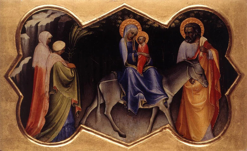 La fuite en Égypte - Lorenzo Monaco