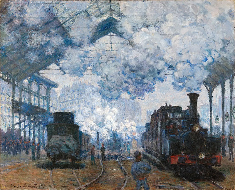 La gare Saint-Lazare, arrivée d’un train - Claude Monet