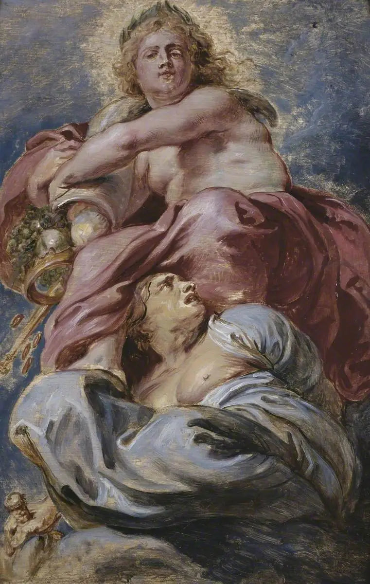 La générosité de Jacques Ier triomphant de l'avarice - Peter Paul Rubens