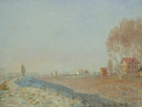 Reproduction du tableau « La glace sur les plaines de Colombes - Claude Monet » par Alpha Reproduction en peinture à l’huile