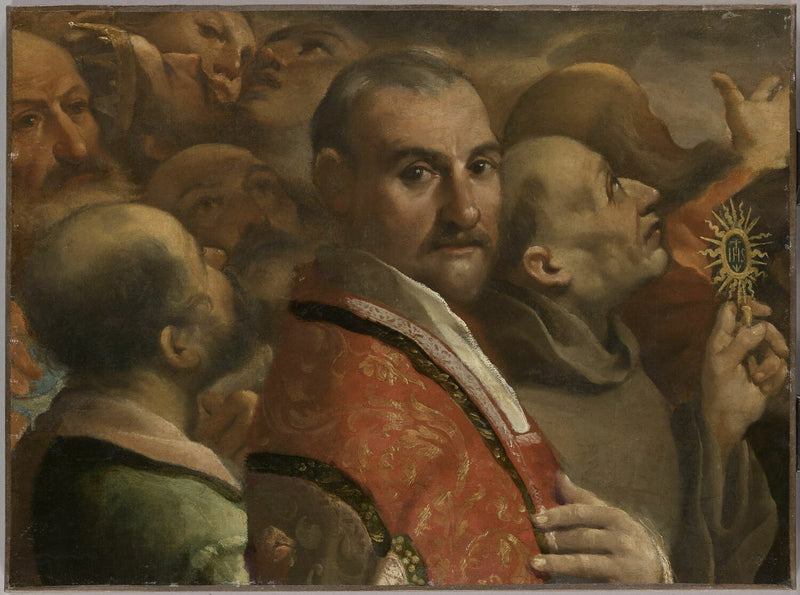 La Gloire de tous les saints. Fragment - Guercino