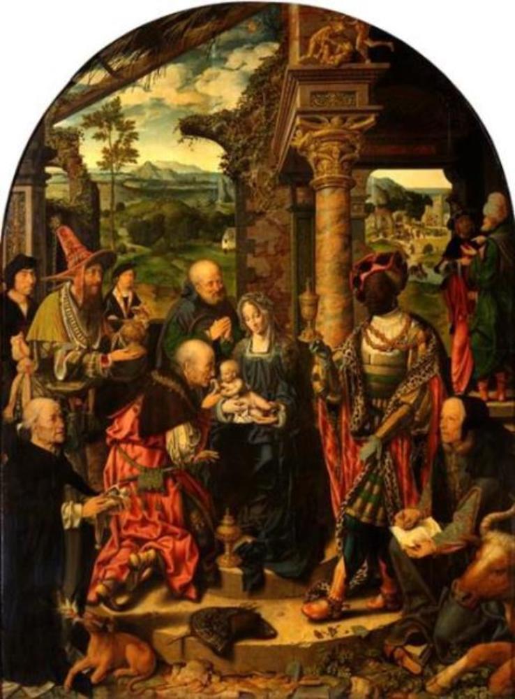 La grande Adoration des Rois - Joos van Cleve