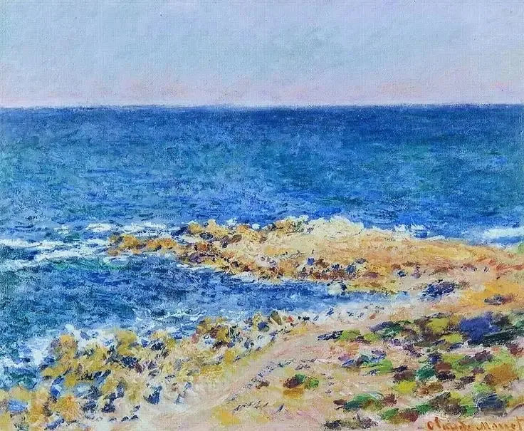 La grande Bleue à Antibes - Claude Monet
