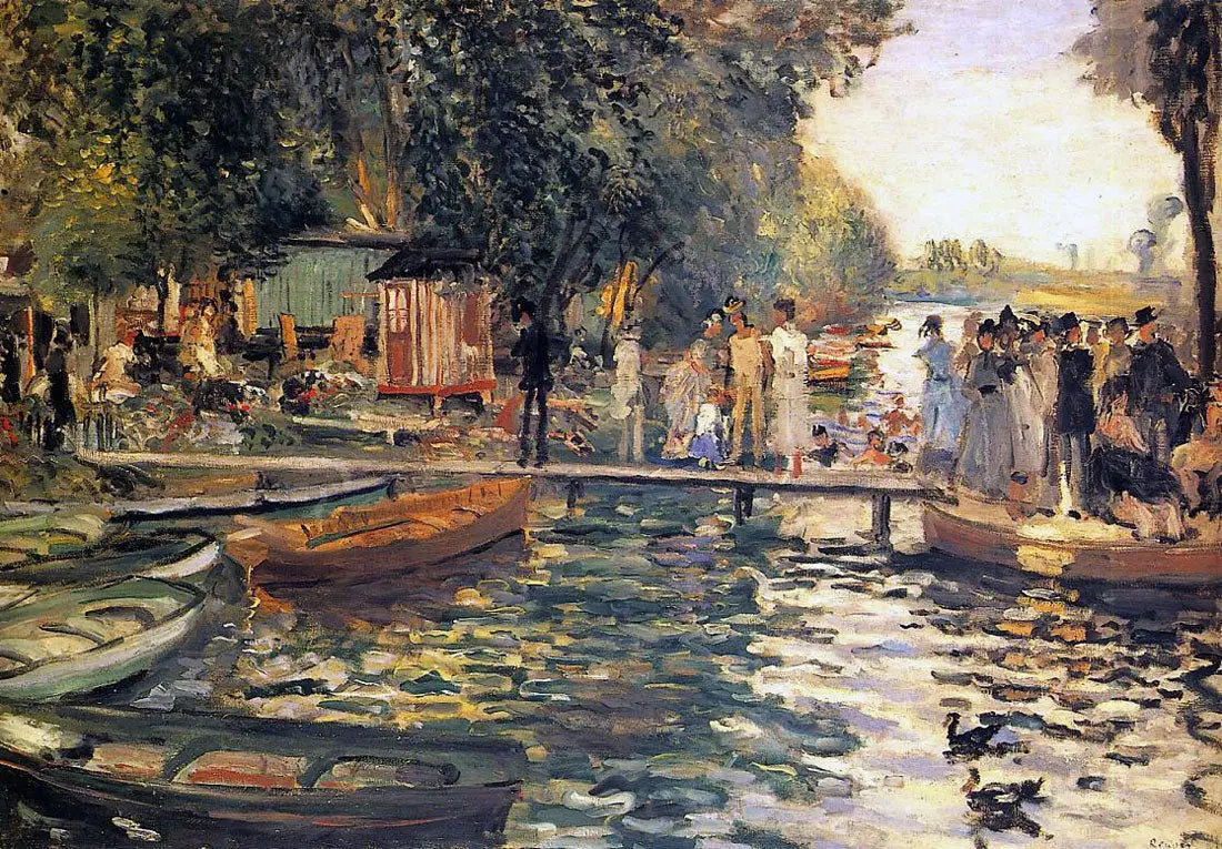 Reproduction du tableau « La Grenouillère - Pierre-Auguste Renoir » par Alpha Reproduction en peinture à l’huile