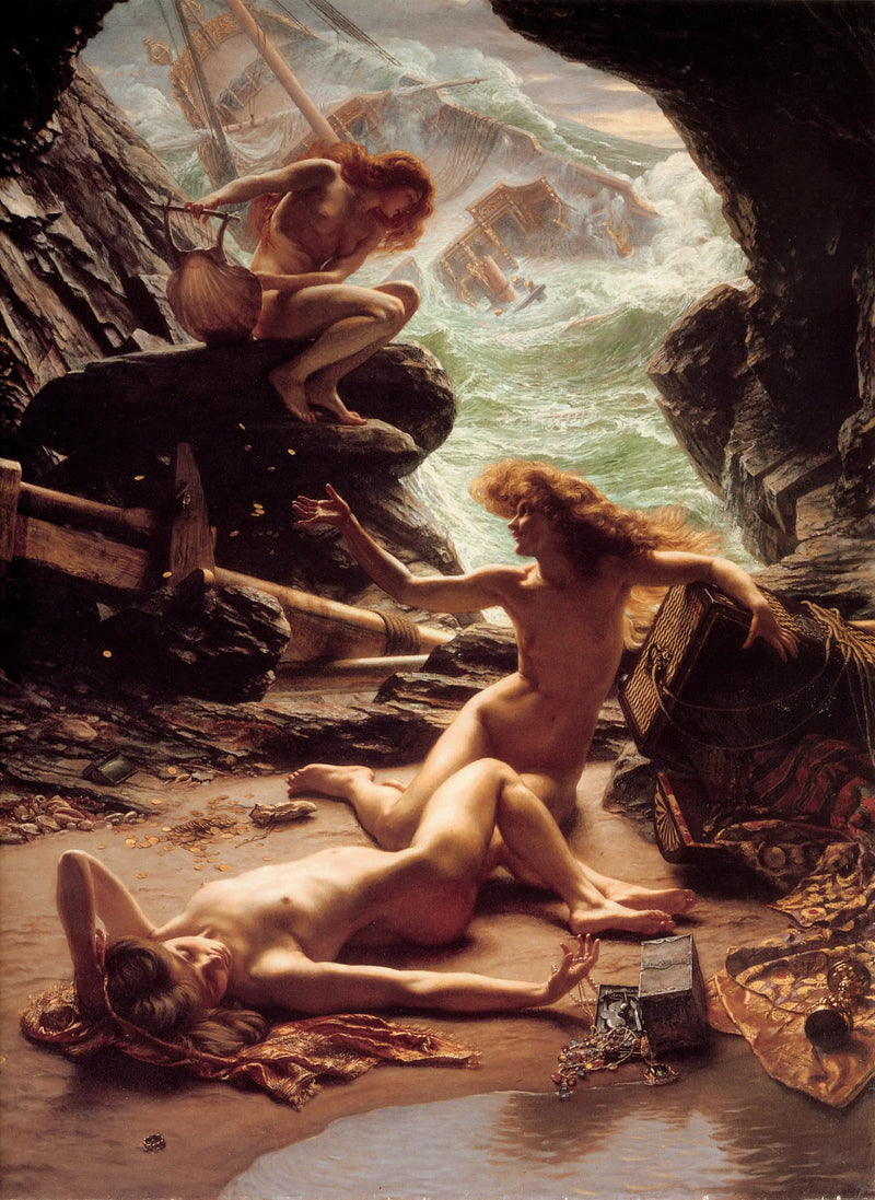 La grotte des nymphes de la tempête - Edward Poynter