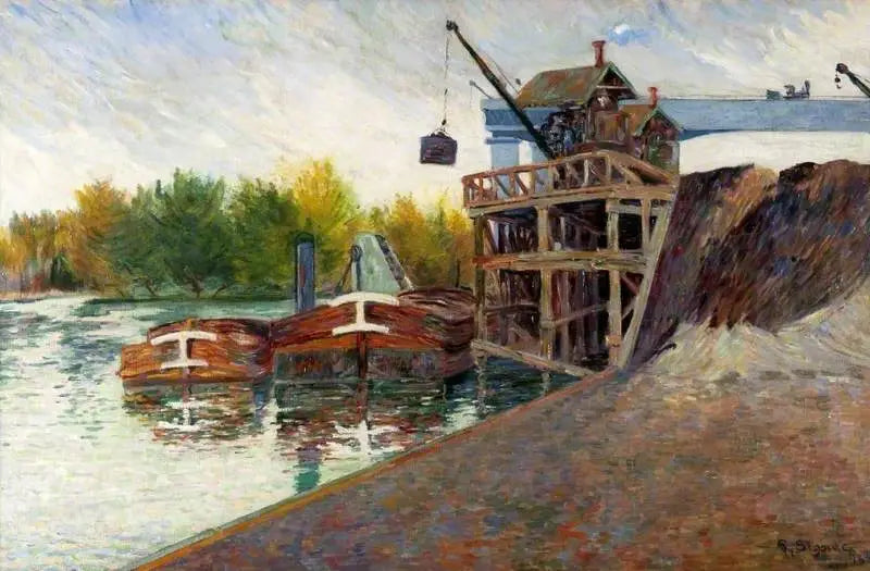 La Grue de charbon, Clichy - Paul Signac