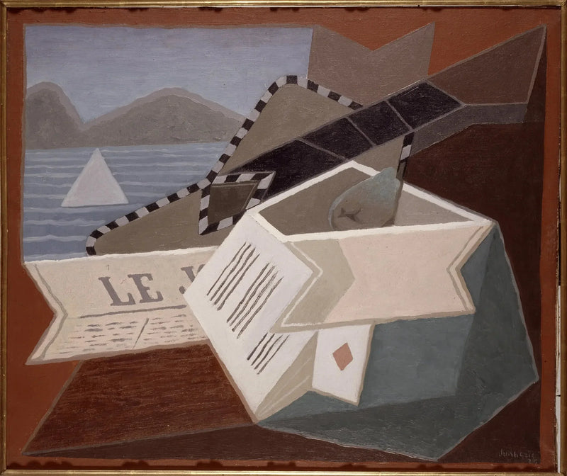 La guitare devant la mer - Juan Gris