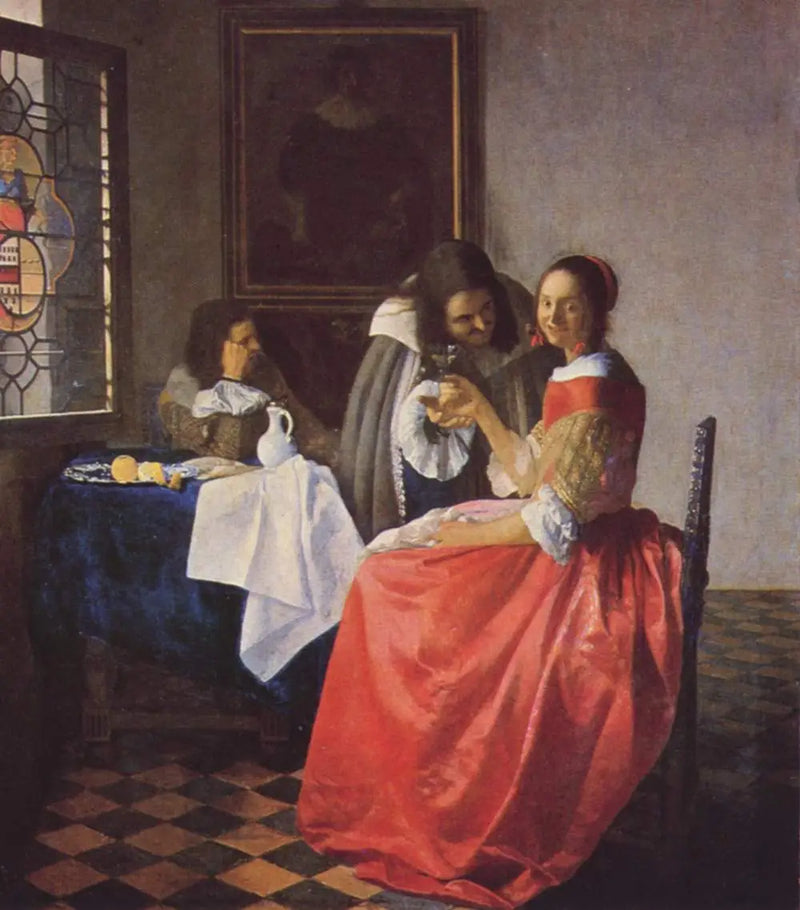 La Jeune Fille au verre de vin - Johannes Vermeer