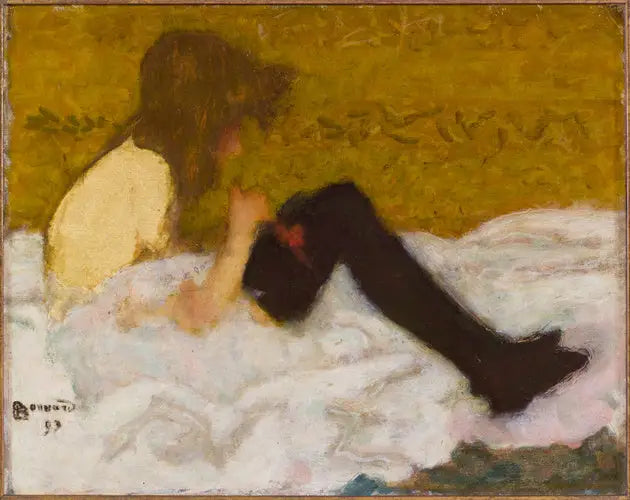 La jeune fille aux bas noirs - Pierre Bonnard