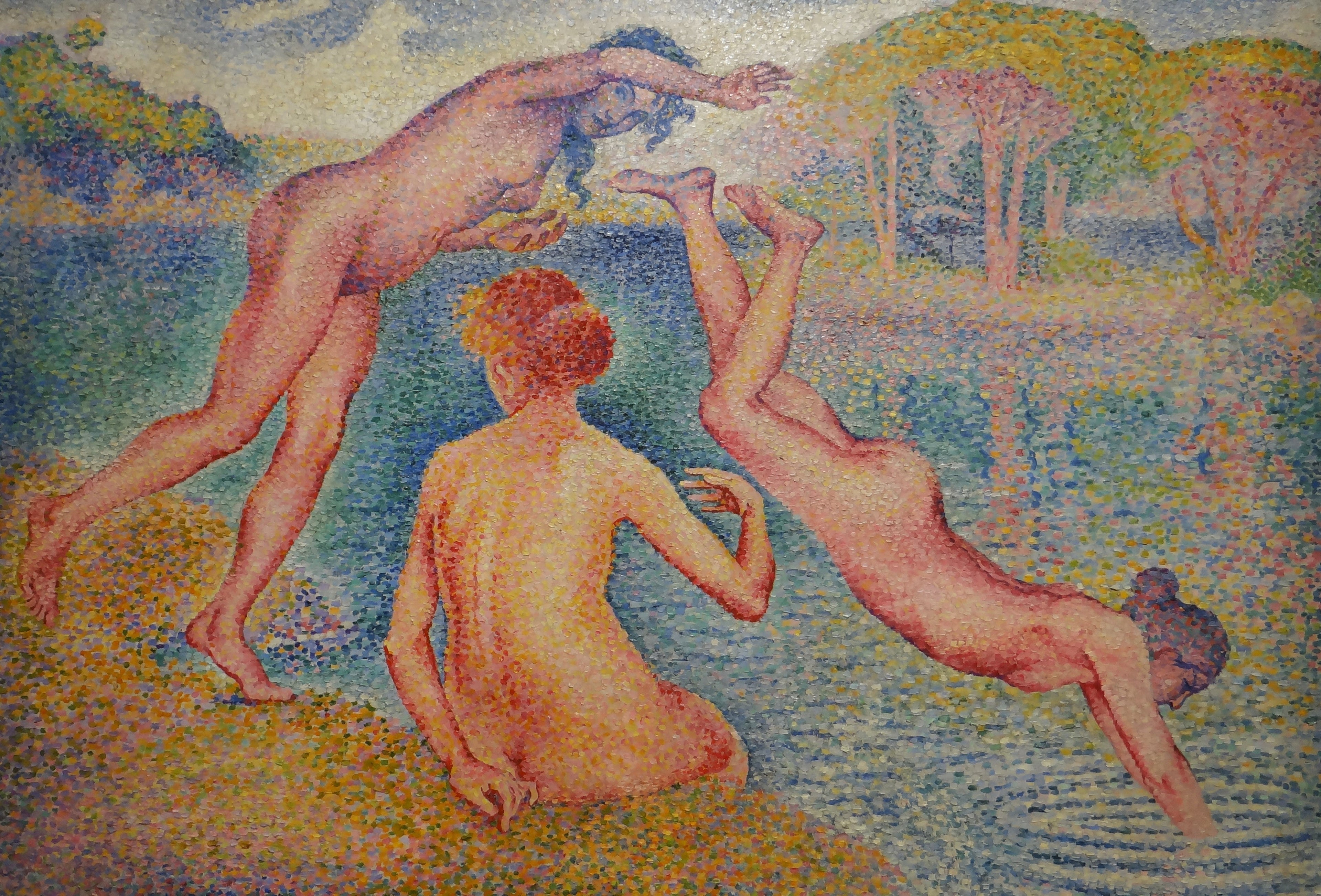La joyeuse baignade - Henri-Edmond Cross