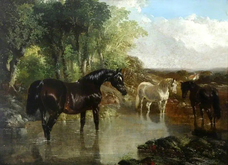 La jument poulinière - John Frederick Herring, Sr.