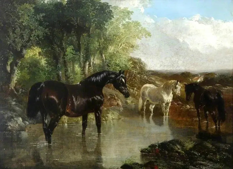 La jument poulinière - John Frederick Herring, Sr.