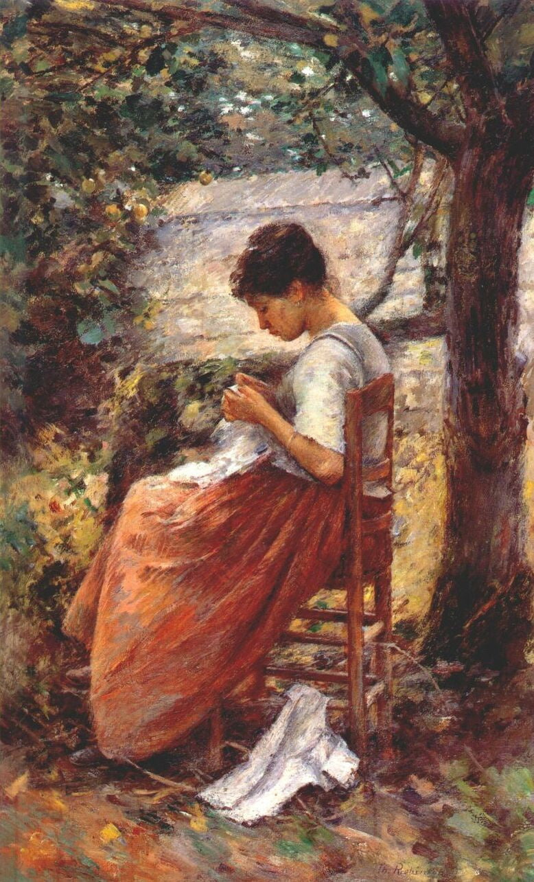 La layette - Theodore Robinson