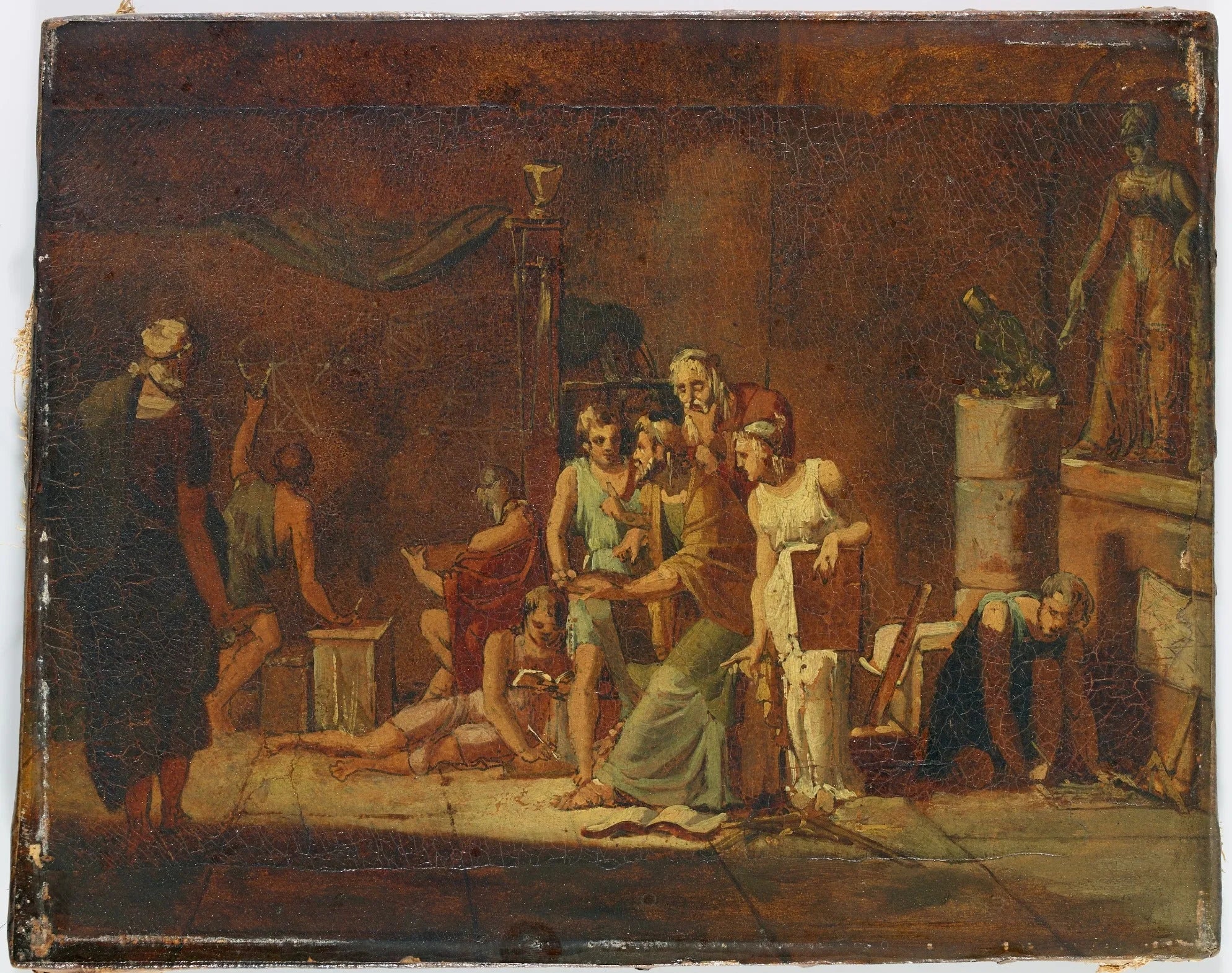 La leçon d'Archimède - Pierre-Narcisse Guérin image 1 reproduction réalisée par Alpha Reproduction