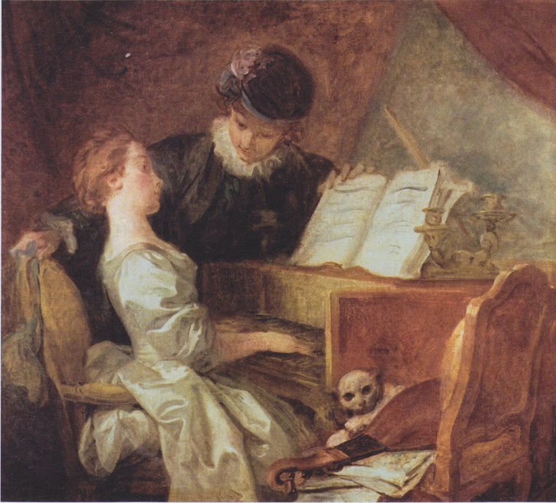 La Leçon de musique - Jean-Honoré Fragonard