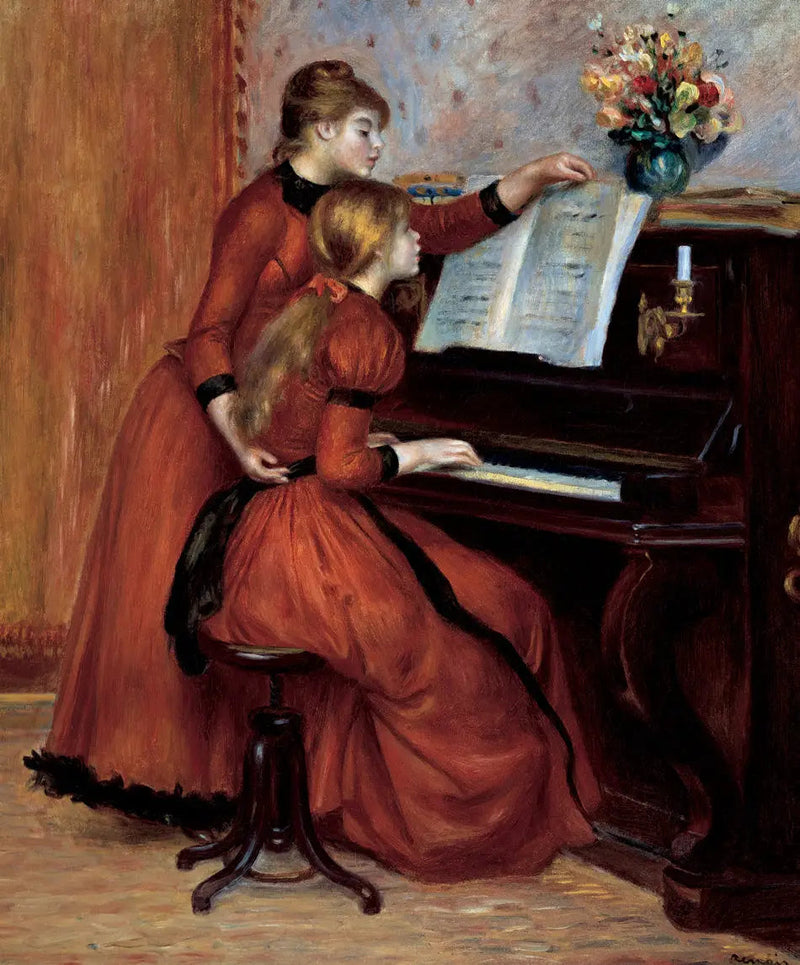 La Leçon de piano - Pierre-Auguste Renoir