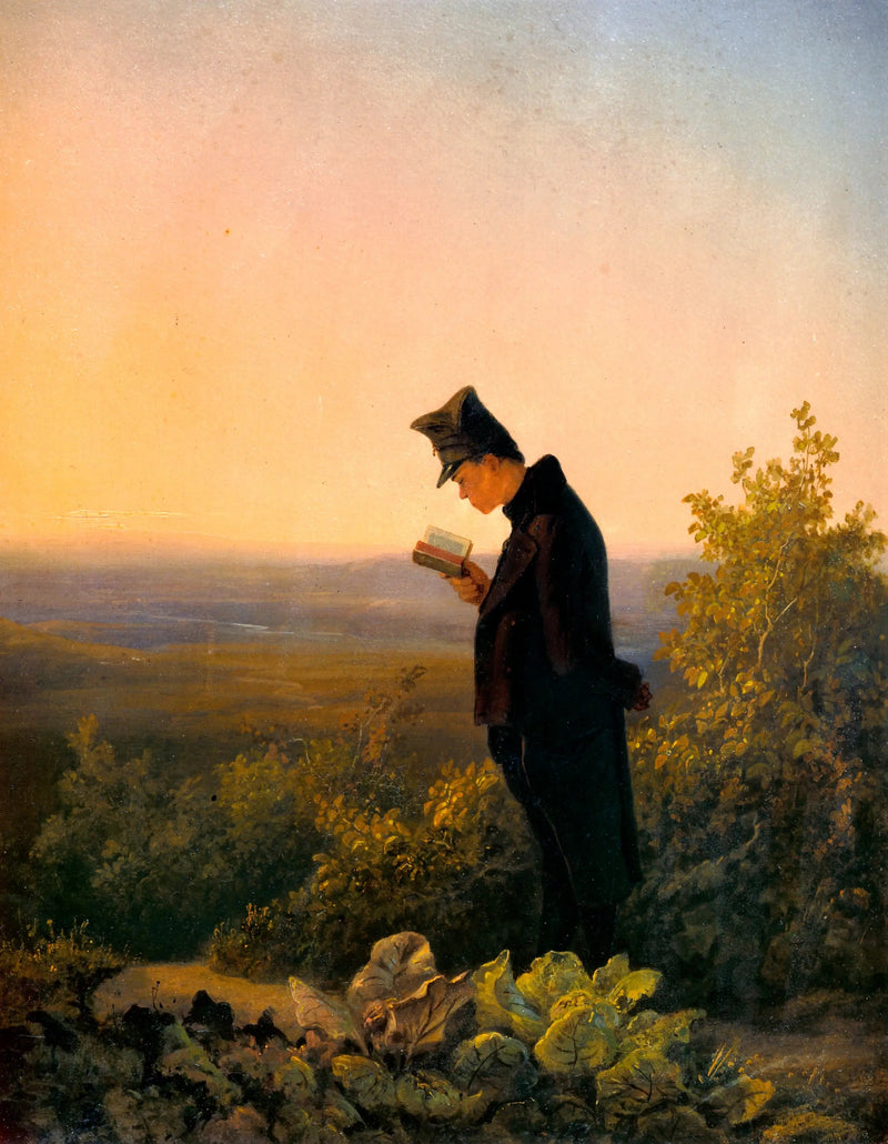 La Lecture du bréviaire, le soir - Carl Spitzweg