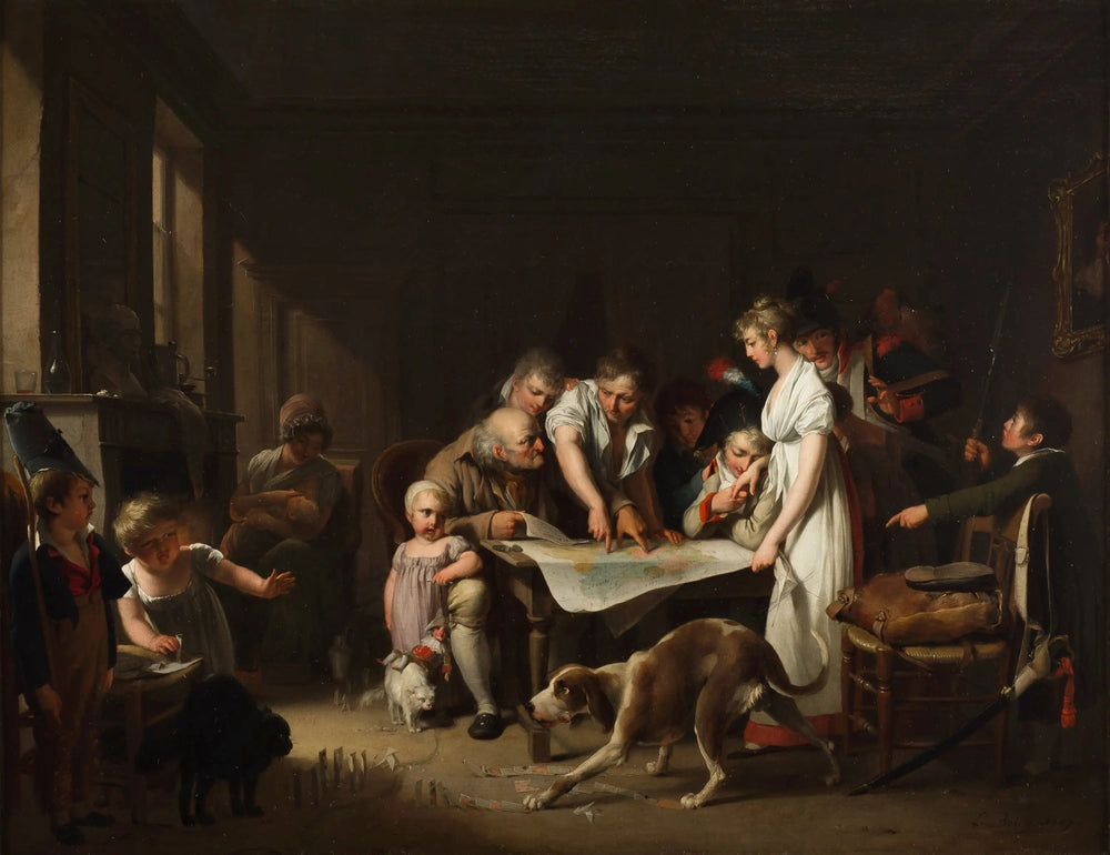 La Lecture du Bulletin de la grande armée - Louis-Léopold Boilly - Alpha Reproduction