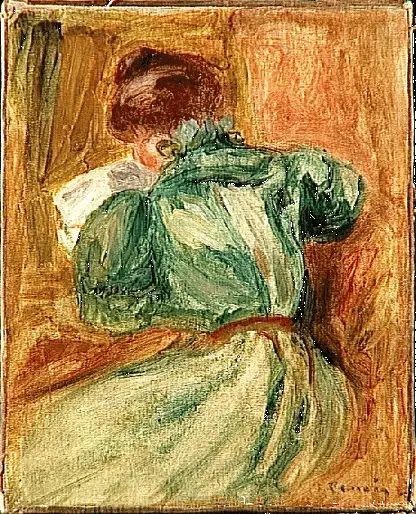 La Liseuse verte - Pierre-Auguste Renoir
