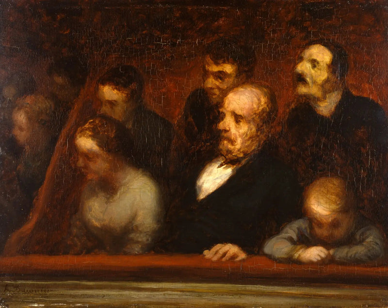 La Loge (Dans les loges du théâtre) - Honoré Daumier