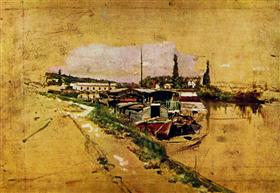 La Machine de Marly (La Seine à Bougival) - Giovanni Boldini
