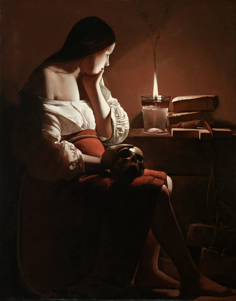 La Madeleine à la flamme fumante - Georges de La Tour