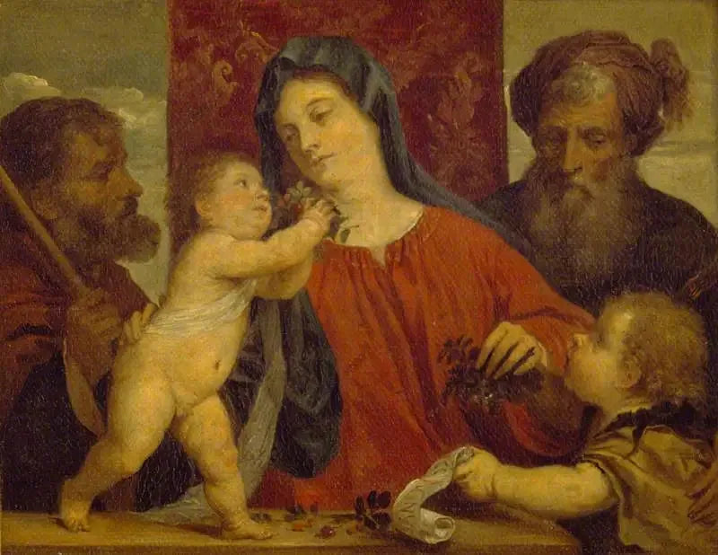 La Madone aux cerises - David Teniers le Jeune