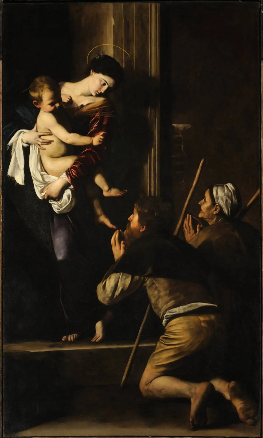 La Madone des pèlerins - Le Caravage