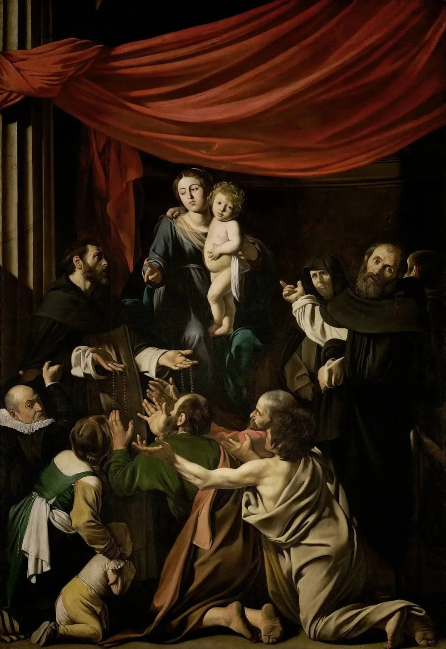 La Madone du Rosaire - Le Caravage